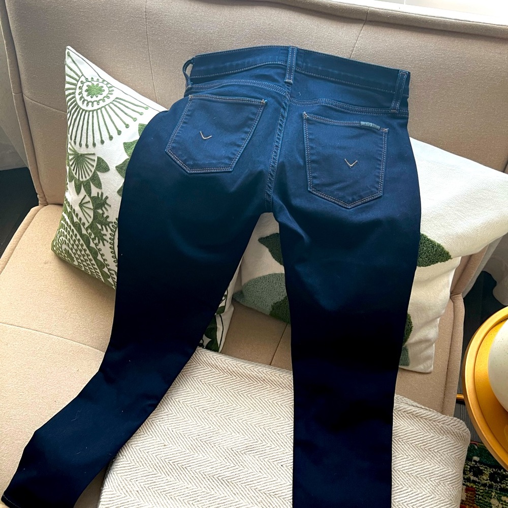 NWOT Never Warn Hudson Krista Ankle Skinny Jeans - Dark Wash Sz 25